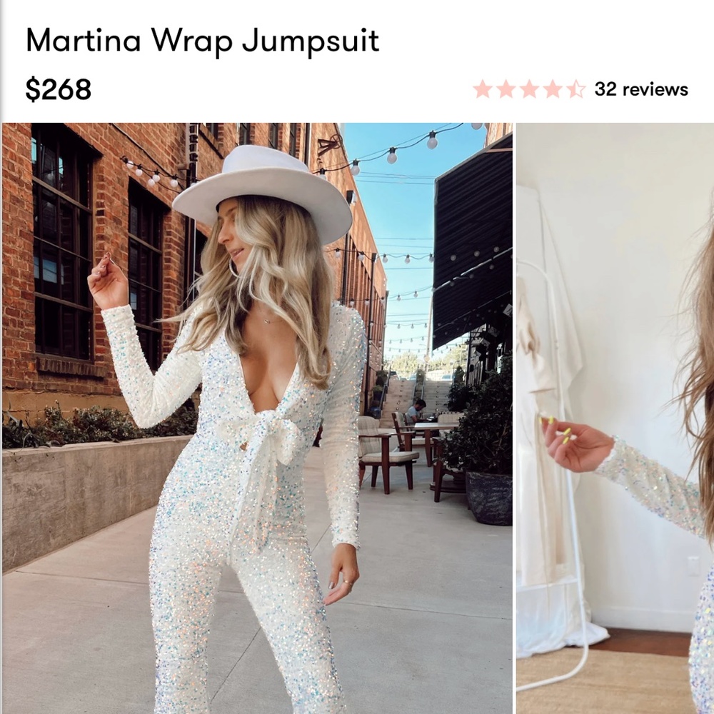 Show me your mumu sequin jumpsuit
